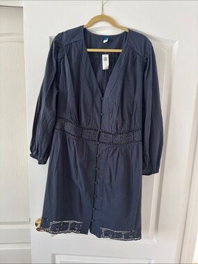 NWT Old Navy Long-Sleeve Dress with Crochet Lace Details SZ 3X